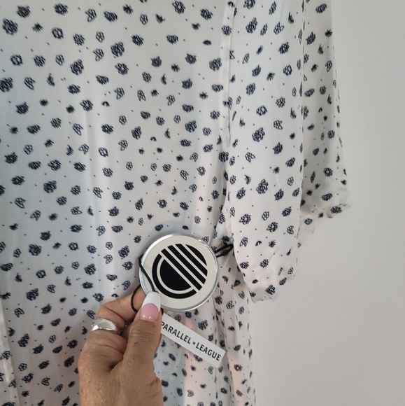 PARALLEL X LEAGUE THE DUKE WOVEN WHITE/BLACK MEN'S SIZE SMALL NEW WITH TAGS - Picture 8 of 16